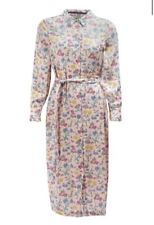 Robe longue femme Barbour Else ceinturée rose à fleurs taille UK 18 US 14 EUR 44