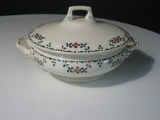 SOUPIERE DECOR FLORAL TERRE DE