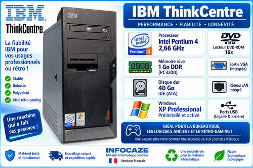 Ibm thinkcentre pentium 66 - ibm, 2,66