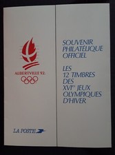Souvenir philatélique Albertville 1992 - 12 timbres.