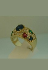 Bague En Or Jaune Plaqué 14K