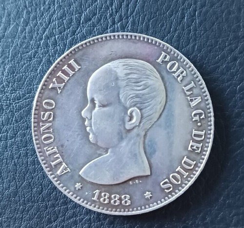 Monnaie argent espagne 5 - argent.,