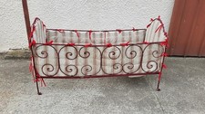 LIT EN FER FORGE ENFANT PLIANT