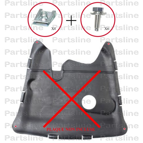 Kit clips fixation cache - clips,