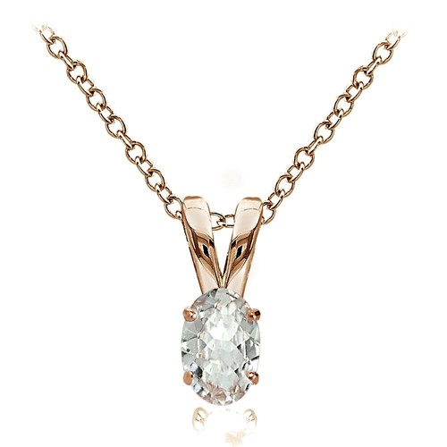 Collier solitaire oval - collier,