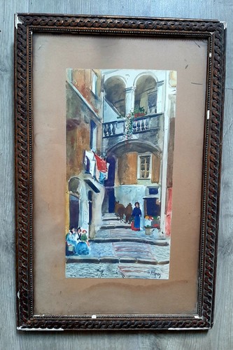Sanremo tableau ancien - tableau,