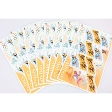 LOT 15 BLOCS N°73 JEUX OLYMPIQUES ATHÈNES TIMBRES NEUFS** 0.50€ X 10 FACIALE 75€
