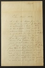 Communard Jules VALLES autographe / CURIEUSE LETTRE !