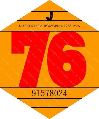 Vignette 1976 véhicule - vignette,