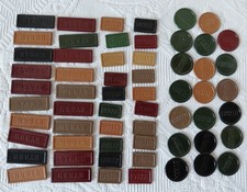 🎲 Ancien lot 60 jetons de