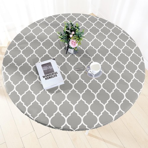 Round fitted tablecloth - fitted,