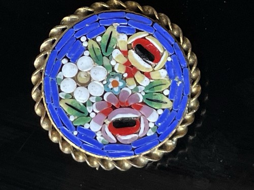 Broche micro mosaïque - en, micro-mosaïque