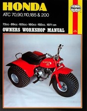 ATC70 90 110 185 200 71-85 Revue technique Haynes HONDA Anglais Etat - NEUVE PO