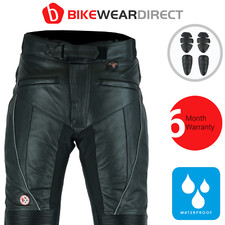 Pantalons De Moto En Cuir Imperméables Avec Armure CE Pour Cycliste De Course