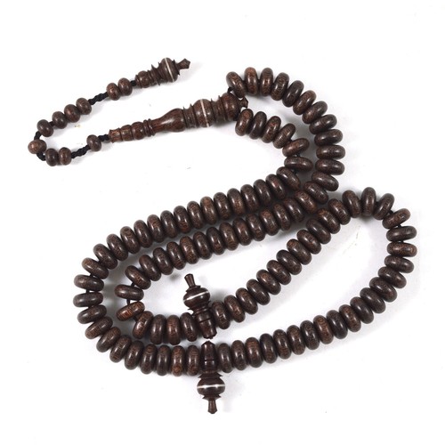 Perles disque bois de - en,