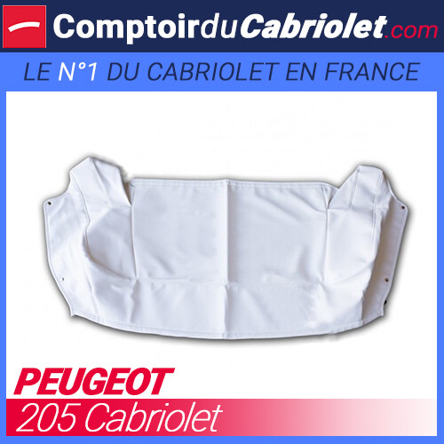 Couvre capote simili blanc - en,