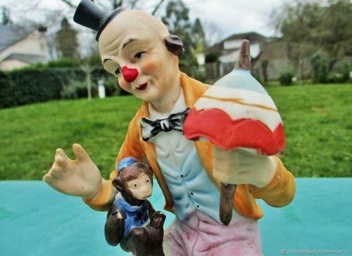 Figurine clown ancienne et - ,