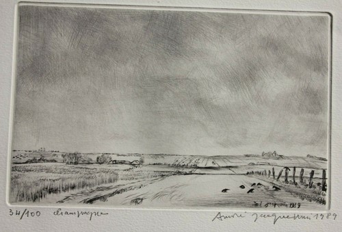 Gravure andré jacquemin - andré,