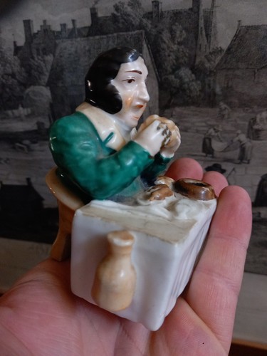 Porte plume encrier ceramic