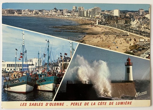 Cpm carte postale les - 85,