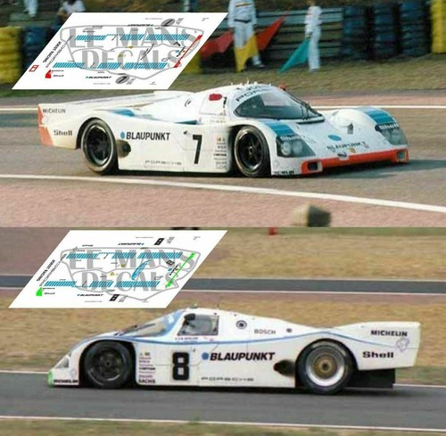 Décal porsche 962c mans - porsche,