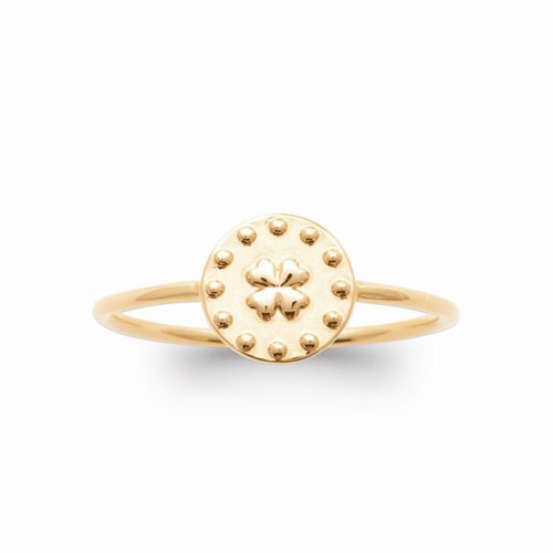 Bague motif trefle quatre