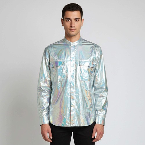 Chemise oversize holographique