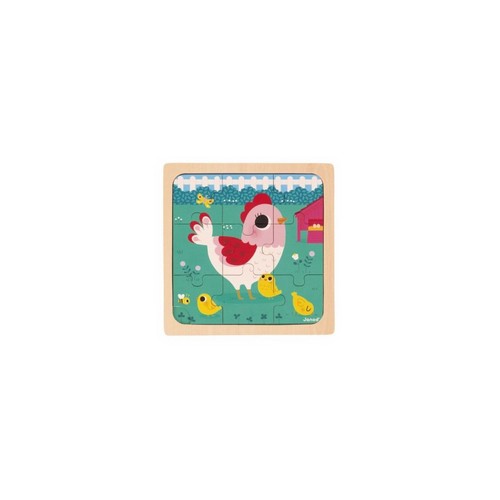 Puzzle bois poulette - puzzle, en
