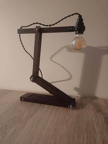 Lampe architecte chêne - lampe,