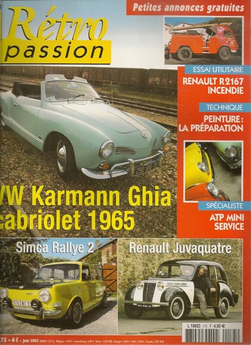 Retro passion 175 karmann - 175, vw