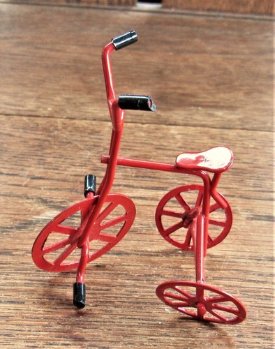 Miniature tricycle red metal - red,,