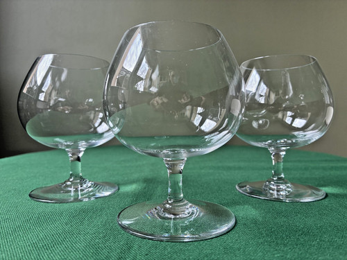 Lot verres cognac - à, en