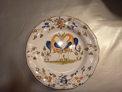 Assiette moustiers fait - fait, main