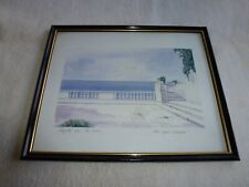 SUPERBE TABLEAU PASTEL REGARD/LA MER  JEAN YVES CHAVAIS