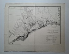 TUNISIE - CARTE - "Esquisse de la Restauration de la Ville de CARTHAGE".