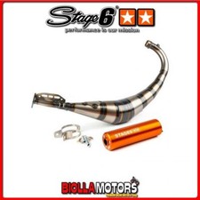 S6-9118903/OR POT D'ECHAPPEMENT Stage6 Streetrace CNC arancio BETA RK6 50cc (AM6