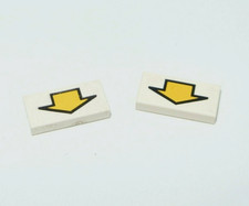 LEGO Espace : 2x Plaque tuile 1 x 2 Flèche - Réf 3069bp13 - Réf 6983 6973 6958