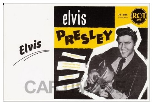 Elvis presley carte postale - elvis,