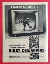 Publicité de presse: Télévision - Téléviseurs RIBET-DESJARDINS l'Image N°1 1961