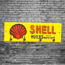 Plaque émaillée shell - plaque,