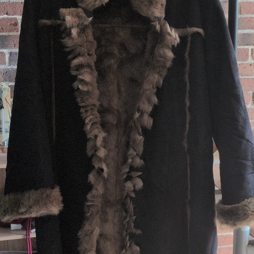 Scandinavian faux fur manteau - scandinavian, faux-fur