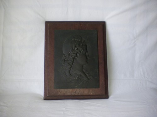 Bas relief bronze marianne - relief, bronze,