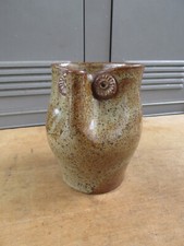 HIBOU CHOUETTE PICHET VERSEUSE GRES CERAMIQUE FRENCH STONEWARE OWL