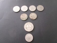 Lot de 8 Pièces collection Françaises.