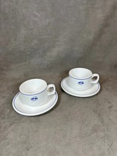 Service café porcelaine Les Wagons Lits par Dudson Made in England Vintage 1970