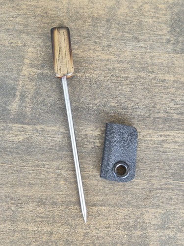 Steel spike hatpin with - steel,