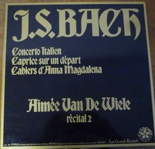 AIMEE VAN DE WIELE / BACH recital 2 works for harpsichord / CASSIOPEE 