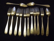 lot couverts argent fourchettes cuillères poinçon argent