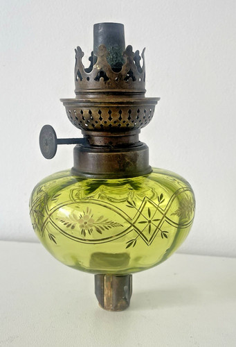 Lampe toupie piano verte - piano,