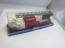 ancien Norev camion de pompier Berliet GBK Echelle Magirus n°97 avec sa boite